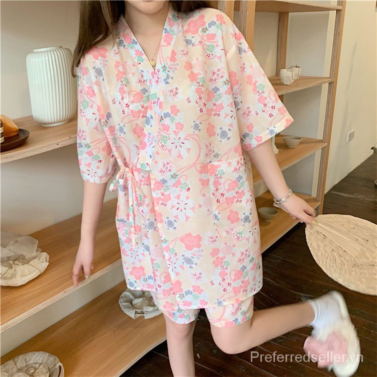 Bộ Pijama Kiểu Kimono Phong Cách Nhật Bản Cho Nữ 200 Mỗi Ngày Eb8L