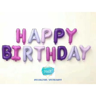 BỘ BÓNG CHỮ HAPPY BIRTHDAY | HATI DECOR PARTY