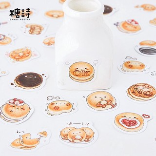 Hộp 45 Sticker Dán Bánh mì tròn