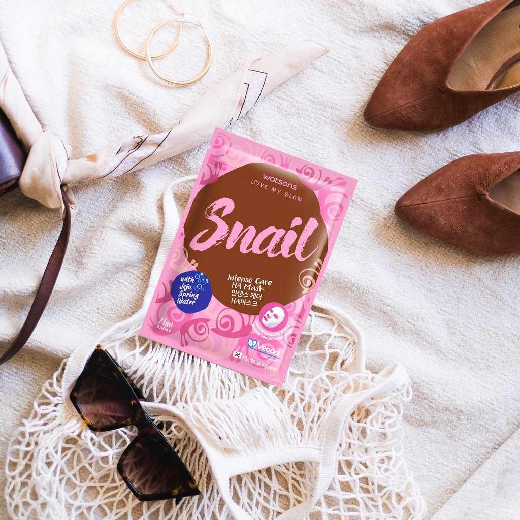 Mặt Nạ Watsons Snail Intense Care HA Phục Hồi Và Chăm Sóc Làn Da Mịn Màng 21ml