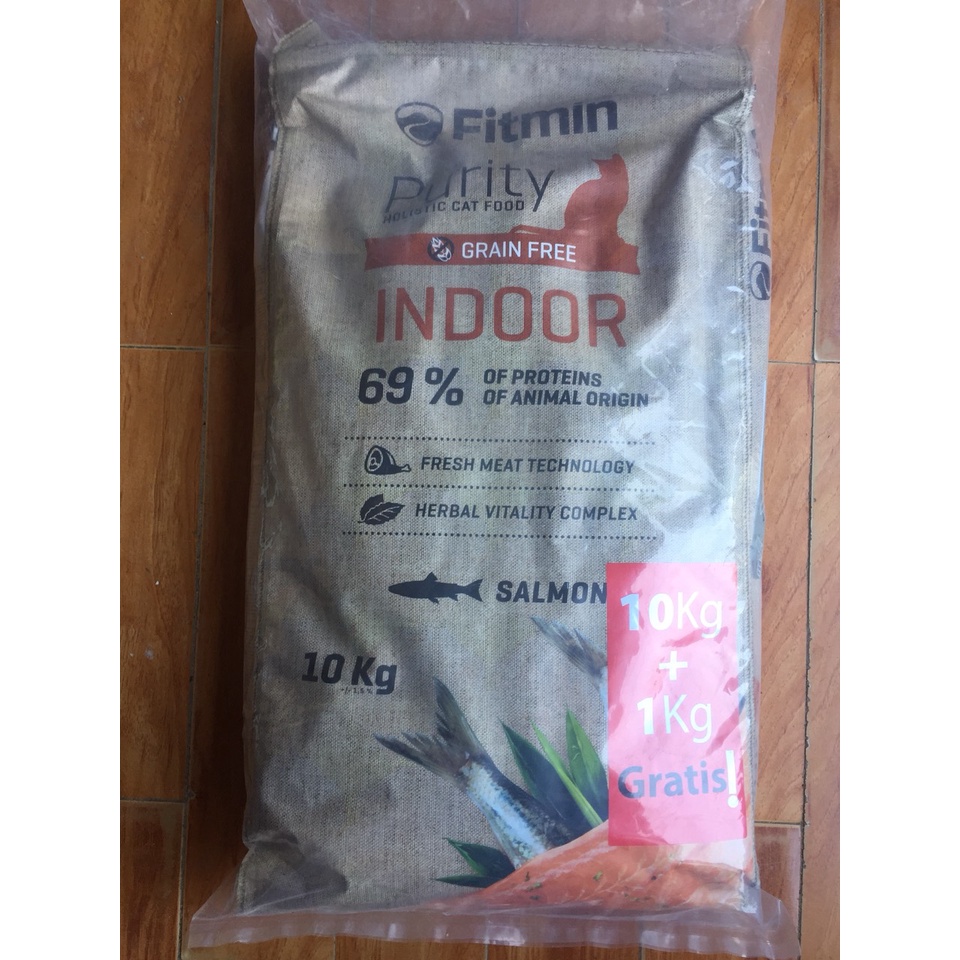 Thức ăn hạt cho mèo - FITMIN CAT PURITY INDOOR - 10 kg