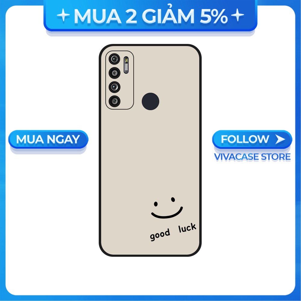 Ốp lưng Vsmart Joy 3/Joy 4/Active 3/Bee 3/Live/...dẻo đen hình Good Luck