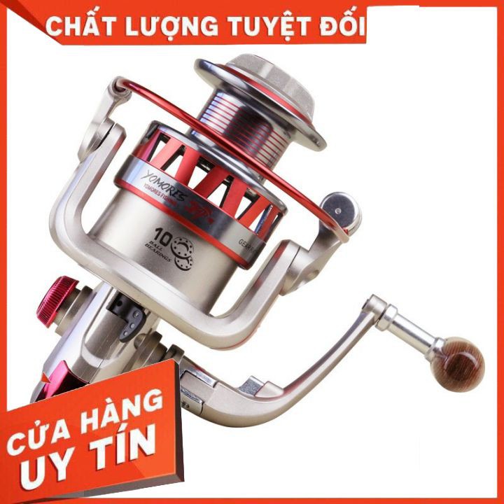 Máy Câu Cá  YOMOSHI DF 4000-7000 KIM LOẠI ( TẶNG NGAY CƯỚC SHIMANO 100M CACBON ) MÁY CÂU CÁ MÁY CÂU ĐỨNG KIM LOẠI