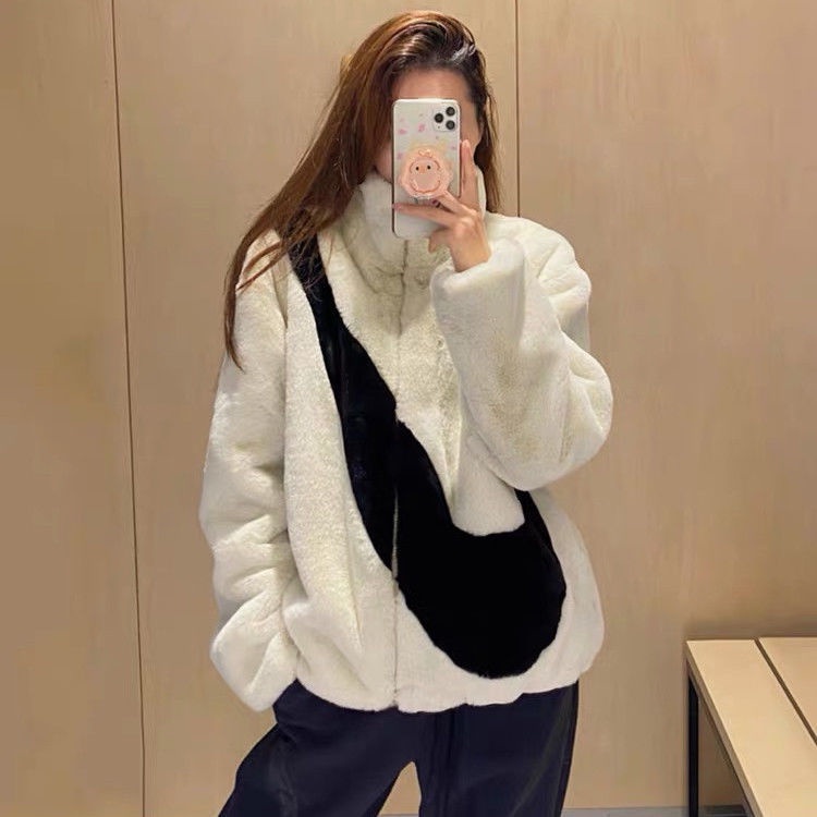 Áo Khoác Giả Lông Thỏ Phong Cách Hàn Quốc Cho Cặp Đôi