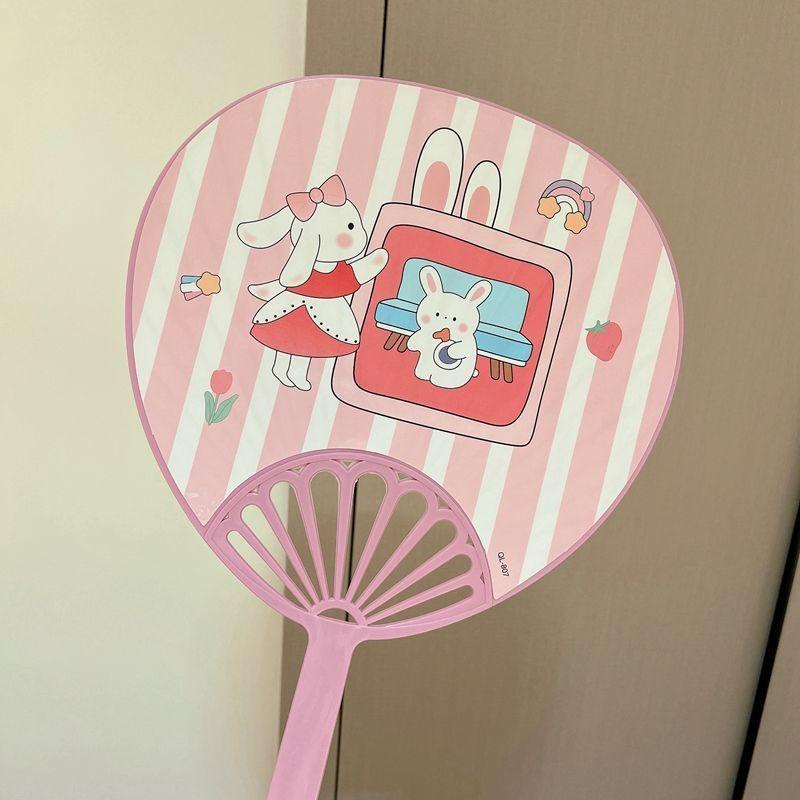 Quạt Nhựa Cầm Tay, Quạt Mini Cầm Tay Cute Hình Tròn Gọn Nhẹ, Tiện Lợi Mùa Hè 2022 Giá Rẻ