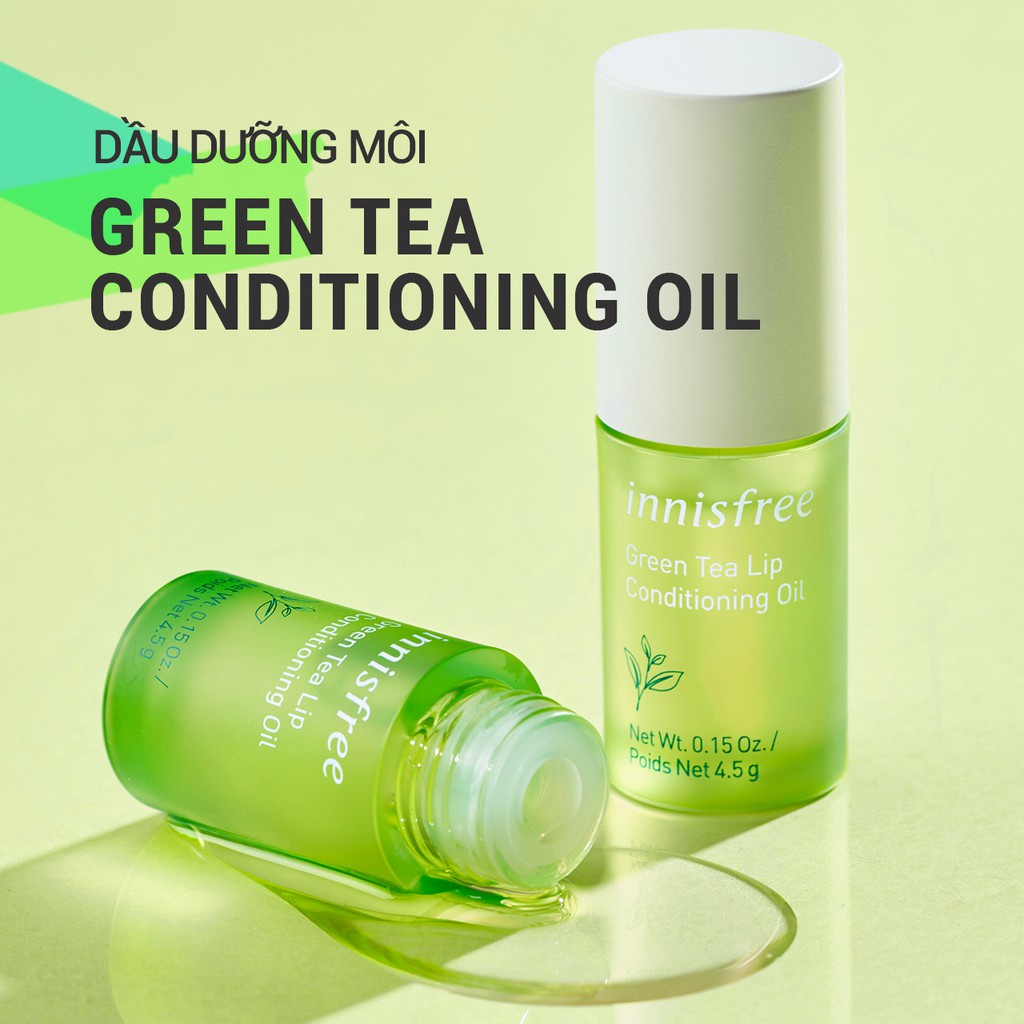 [Mã COSIF05 giảm 10% đơn 400K] Dầu dưỡng môi hương trà xanh innisfree Green Tea Lip Conditioning Oil 4.5g