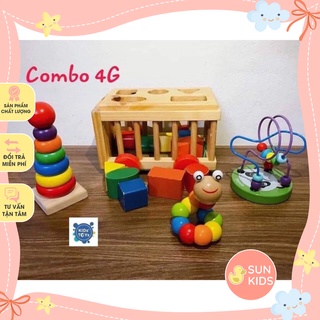 [FREESHIP - SALE KHÔ MÁU] Combo đồ chơi phát triển trí tuệ vươtk trội cho bé từ 1 tuổi, đồ chơi cho bé, doi choi tre em