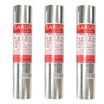 Giấy fax nhiệt Sakura 210mm (Giá 1 cuộn)