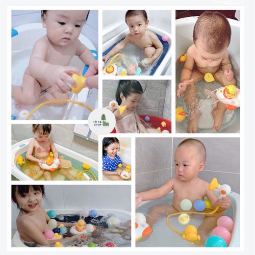 Đồ chơi vịt vàng vòi tắm , vòi phun nước vịt vàng , đồ chơi thả bồn tắm cho bé, vòi hoa sen con vịt