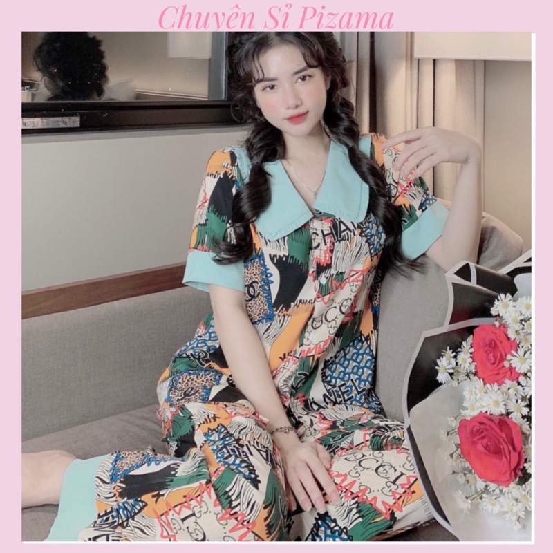 BỘ NGỦ - ĐỒ BỘ pijama tay cộc dài lụa mango loại 1