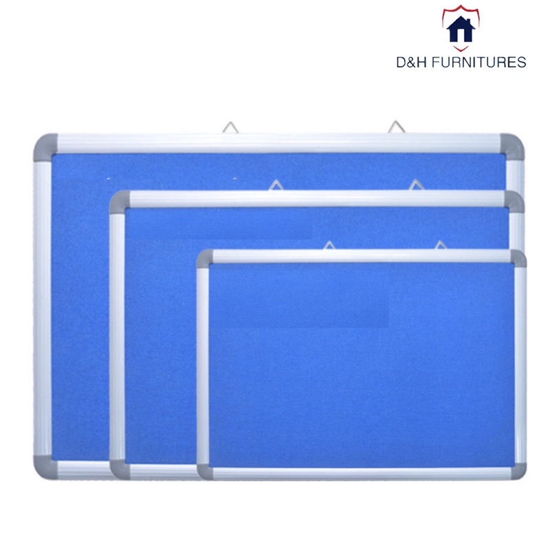Bảng ghim nỉ xanh dương dành cho văn phòng trường học-D&H Furnitures