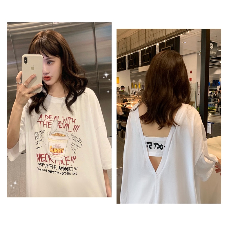 Áo thun SUXI tay ngắn thời trang Hàn Quốc cá tính dành cho nữ