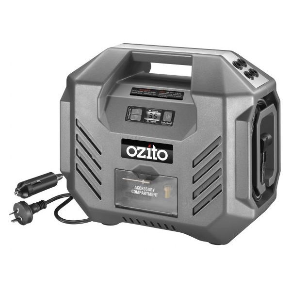 MÁY BƠM HƠI XÁCH TAY DÙNG NGUỒN 12V/240V HIỆU OZITO DPI-5000 MỚI 100% NHẬP KHẨU ÚC