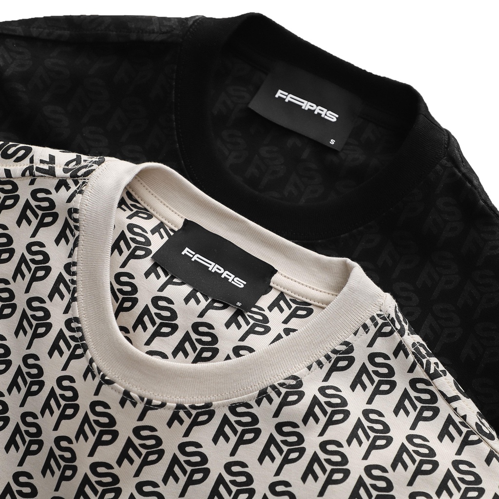 Áo Thun Nam Monogram Họa Tiết In Logo Monogram Chất Vải Cotton Mềm Mịn Thấm Hút Tốt Form Regular- FAPAS