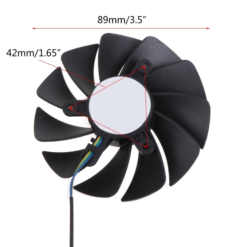 Set 3 Quạt Tản Nhiệt Thẻ Đồ Họa 12V 4Pin VGA Cho ZOTAC RTX 3090 Trinity RTX 3