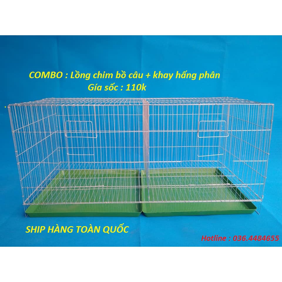 KHAY HỨNG PHÂN NHỰA CHO LỒNG CHIM BỒ CÂU