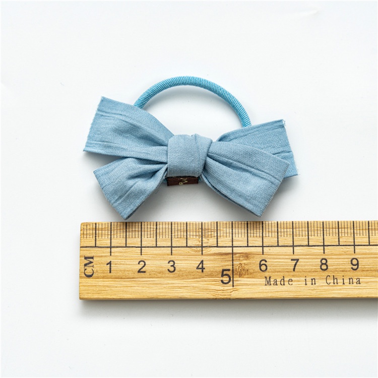 Set 2 Dây Cột Tóc Nơ Màu Tươi Mới Cho Bé Gái