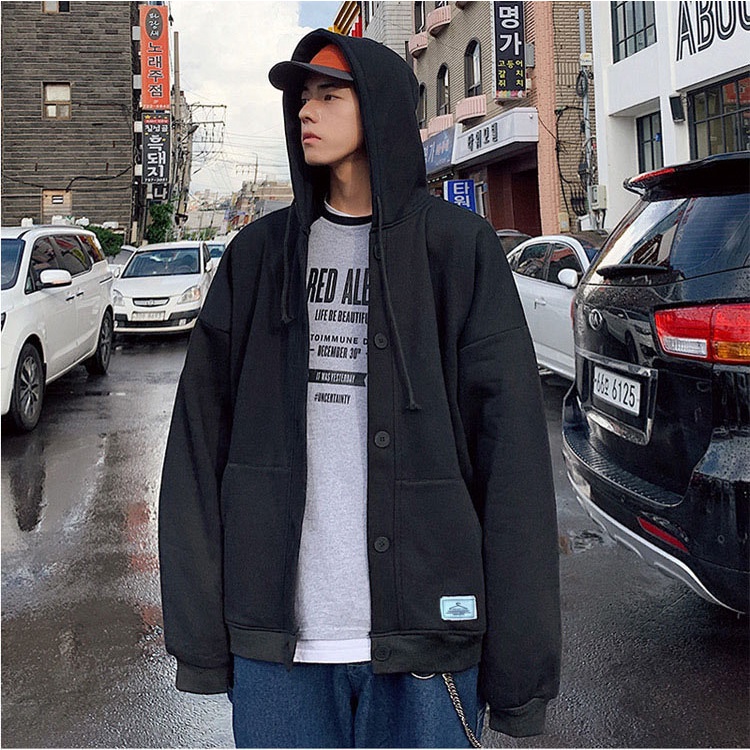 Áo khoác hoodie nam, áo khoác nỉ mặc mùa đông ấm áp màu đen Pon.mens