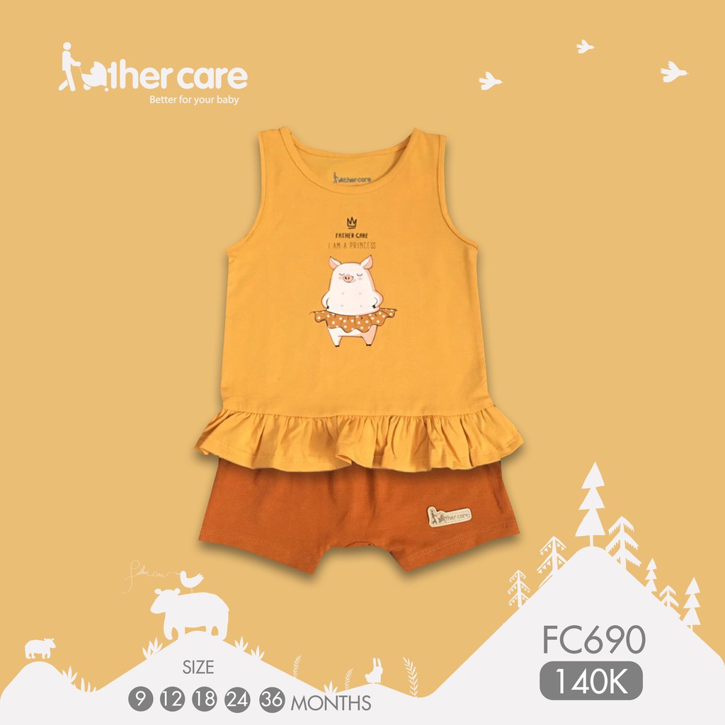 Bộ ba lỗ cho bé gái