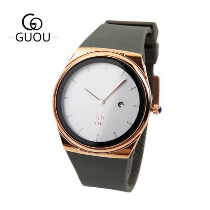 Đồng hồ nữ G.u.o.u 8160, tặng box,, dây silicon G.u.o.u 2021 | BigBuy360 - bigbuy360.vn
