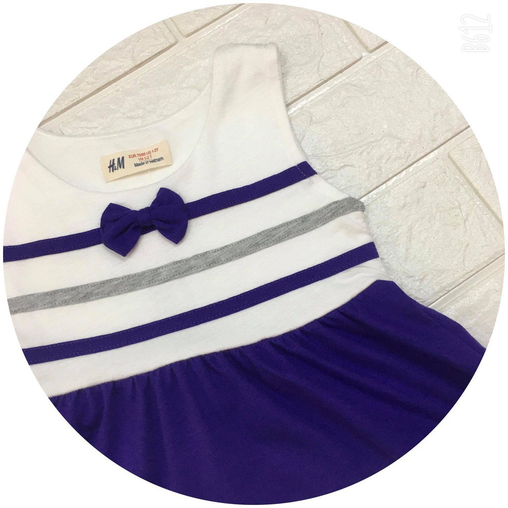 Váy Cotton HM Sát Nách Cho Bé Gái Hàng Xuất Mẫu Đẹp 2020