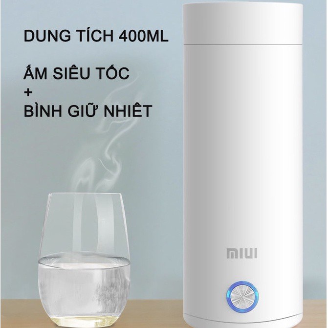 Bình đun nước mini siêu tốc JIashi trong vòng 5 phút pha sữa, trà, cafe, đi du lịch dã ngoại hàng nội địa cao cấp BDN01