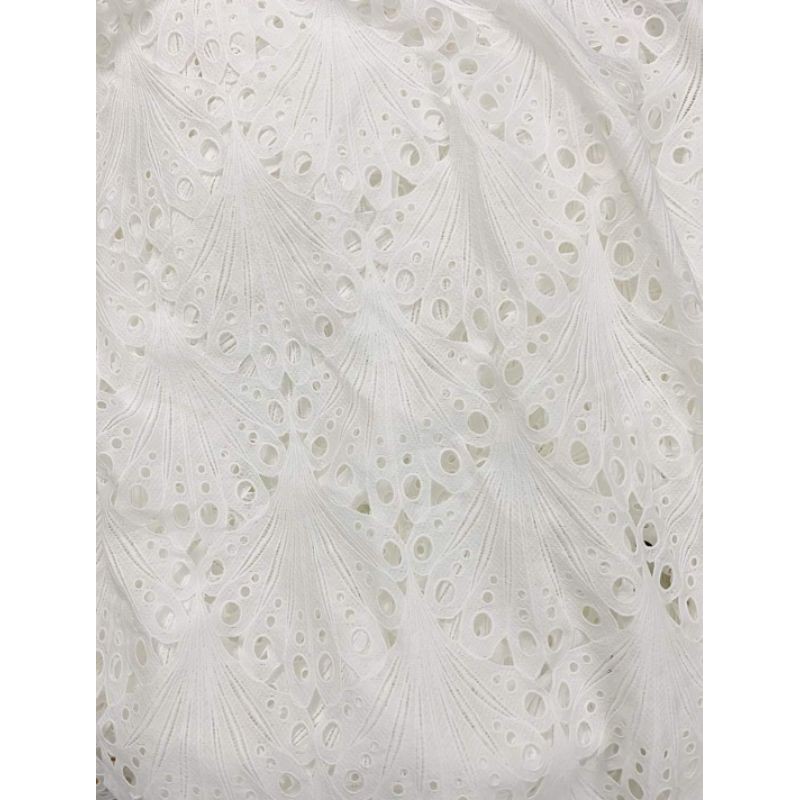 Vải ren cotton hoa