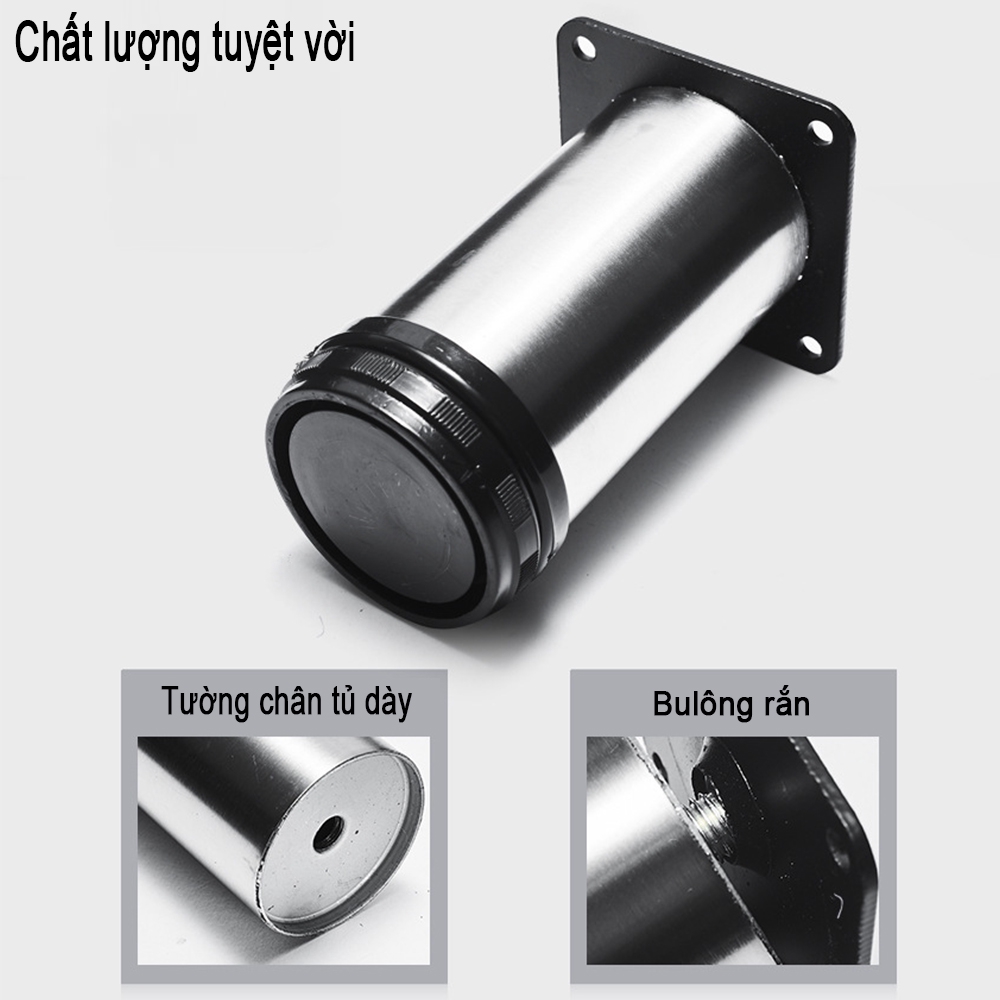 Chân gắn đồ nội thất/ghế sofa/bàn ghế/tủ TV/bàn cà phê điều chỉnh được bằng chất liệu thép không gỉ