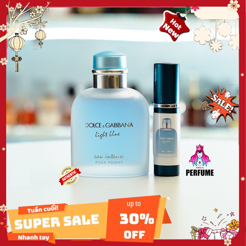 [Chính Hãng] Nước Hoa Nam Mini 𝗗&𝗚 𝗟𝗶𝗴𝗵𝘁 𝗕𝗹𝘂𝗲 𝗜𝗻𝘁𝗲𝗻𝘀𝗲_Hương Thơm Tươi Mát Cho Mùa Hè Oi Bức