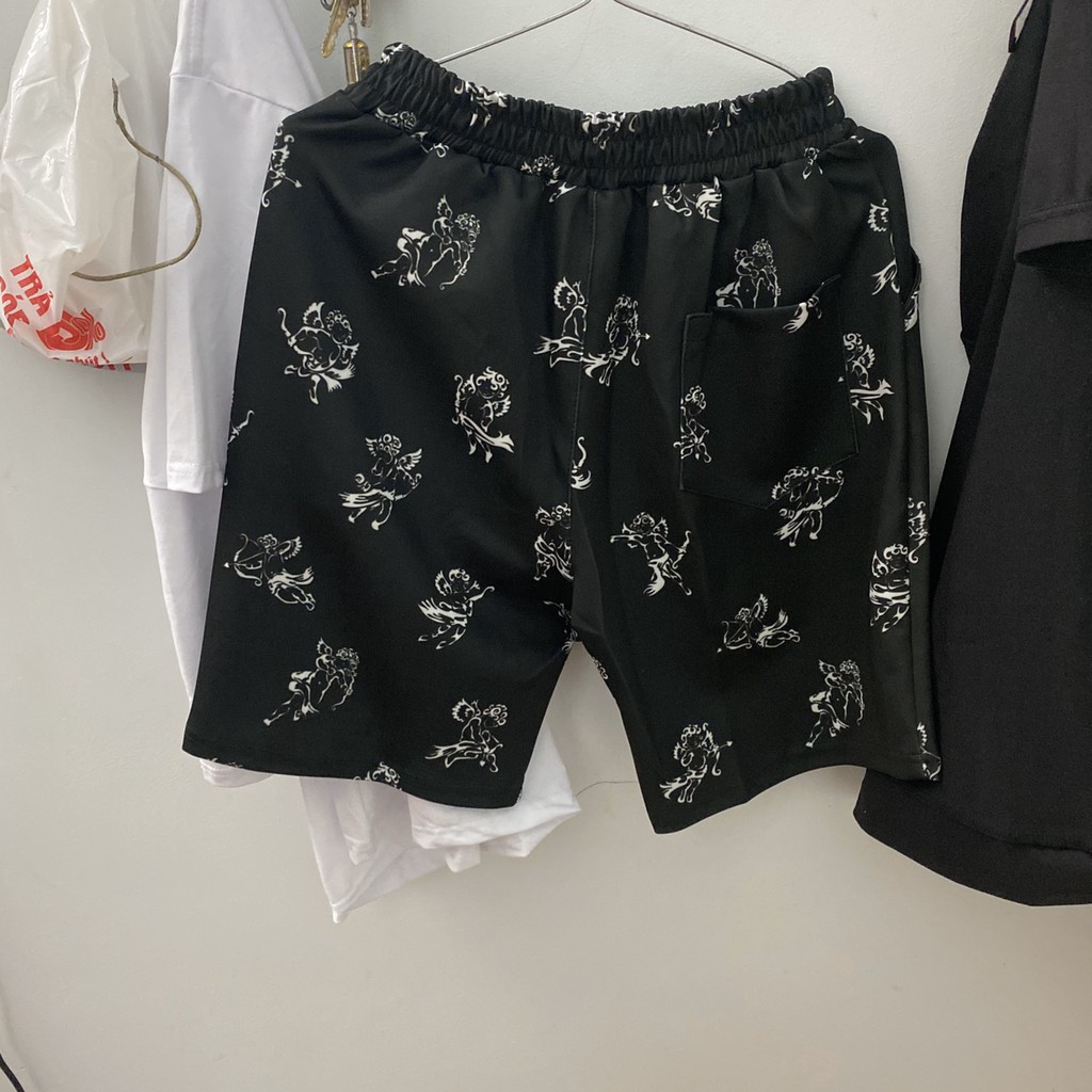 Quần short đùi BOBUI thề thao unisex họa tiết thiên thần baby chất thun siêu co giãn - ẢNH THẬT CUỐI FEEDBACK CỦA KHÁCH