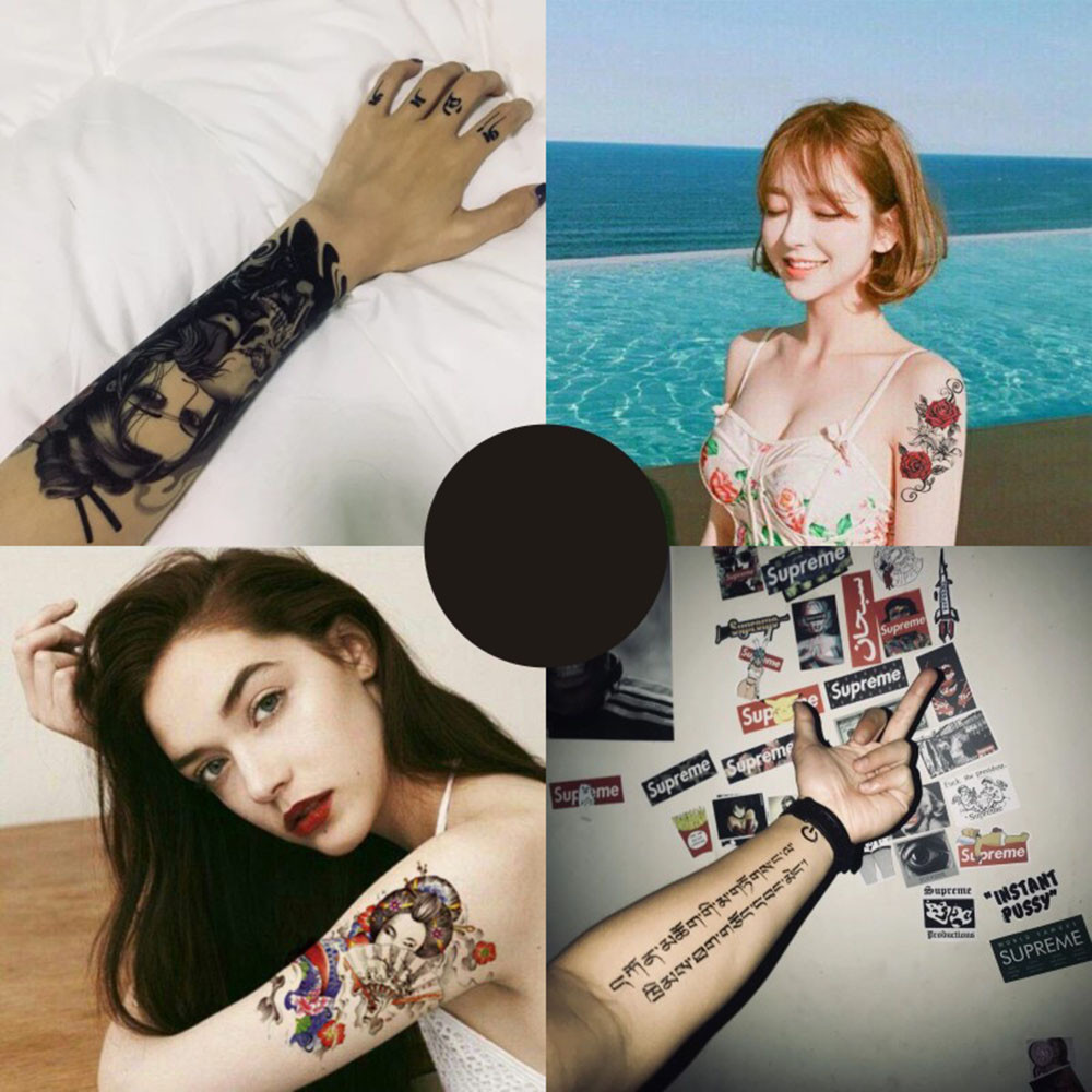 [Hàng mới về] Hình Xăm Dán 12 Kiểu Tùy Chọn