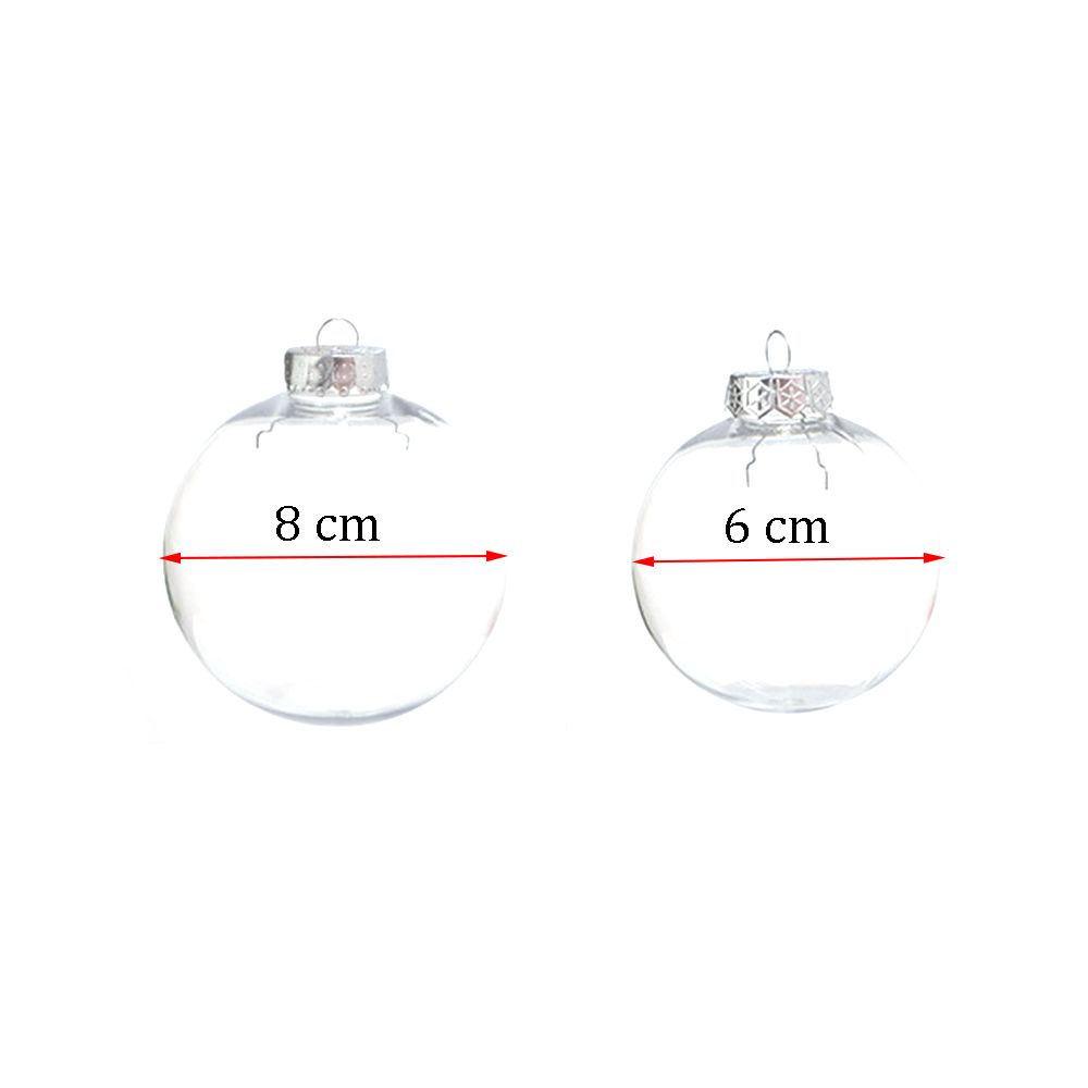 EXPEN Cute Christmas Pendant Filling Berry Home Decoration Xmas Tree Ornaments Transparent Hollow Crafts Hanging Ball Festival Gift Multi-Style Decorative Balls