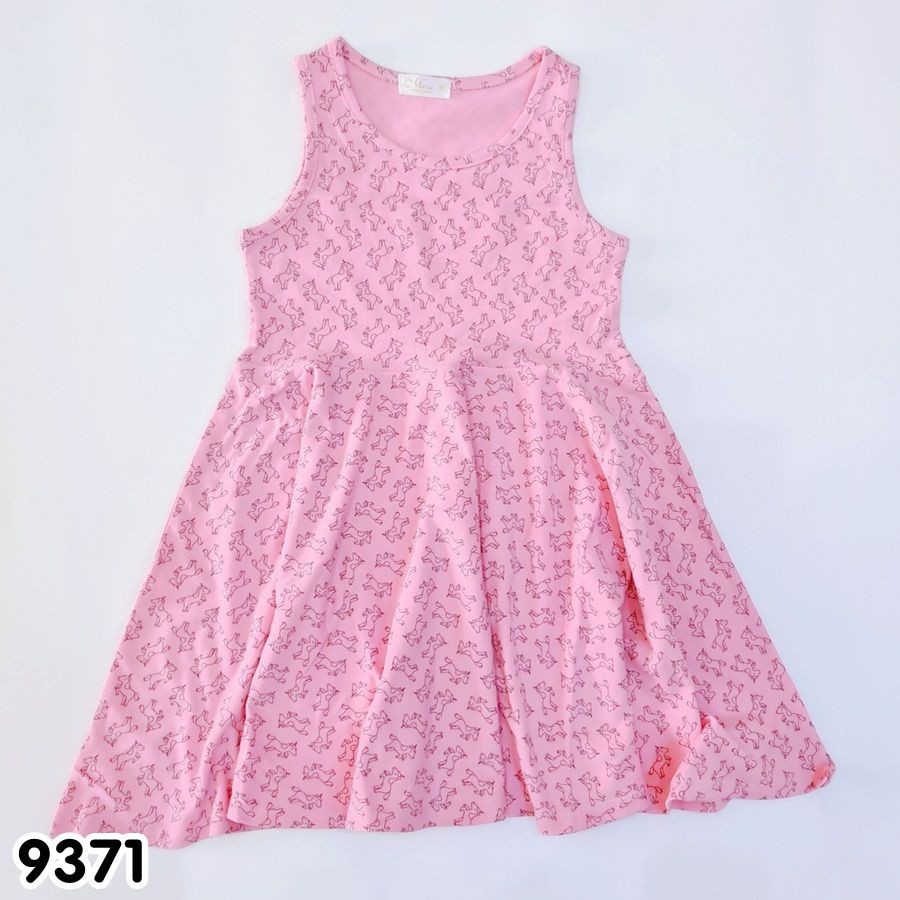 Đầm Thun Cotton Bé Gái Nhiều Mẫu Cho Bé Từ 22-37KG (2)