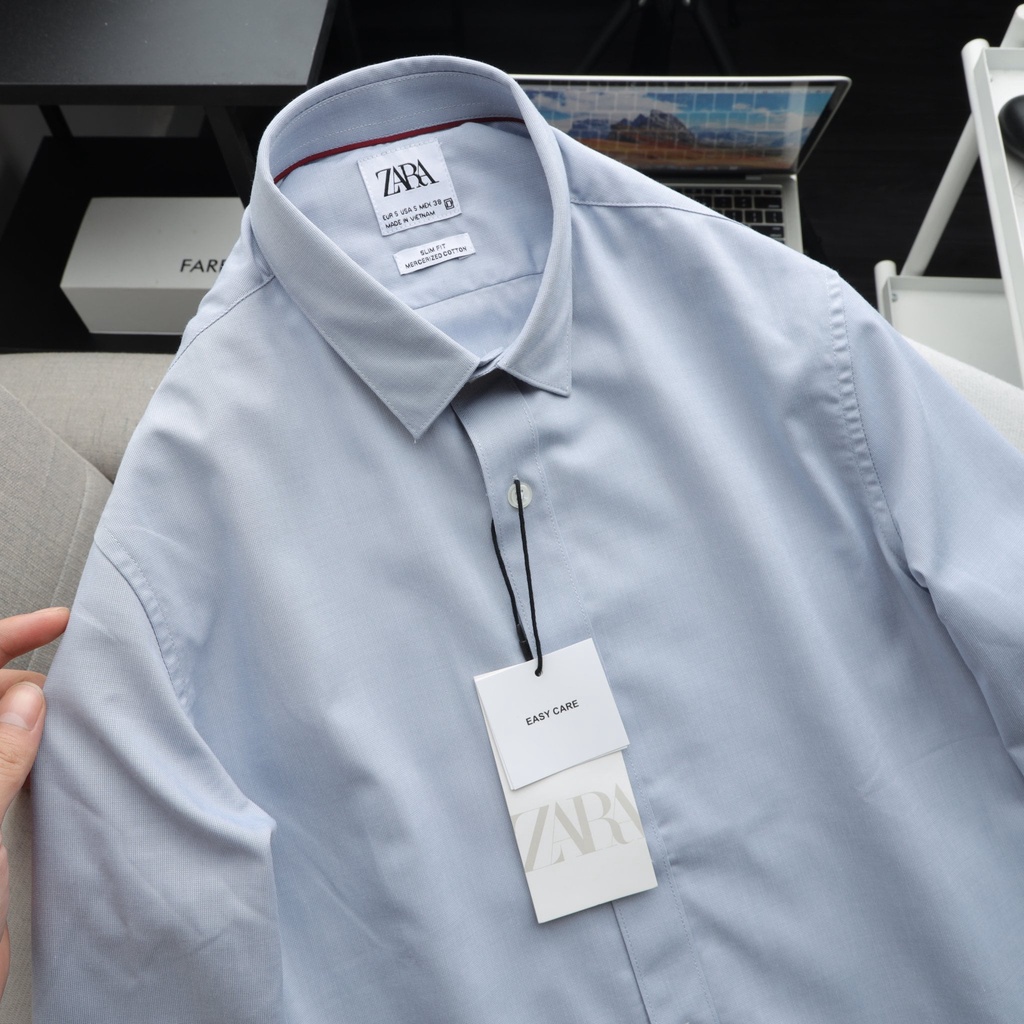 Aó sơ mi nam dài tay dư xịn ZR,Chất vải cotton lụa chống nhăn,Form Slimfit,thấm hút mồ hôi,hàng VNXK