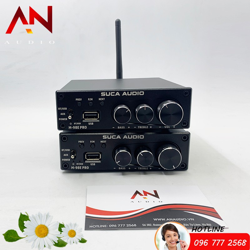 Amply Mini Công Suất Khủng M98E-Pro -160W x 2 với Bass Treble và Cổng USB
