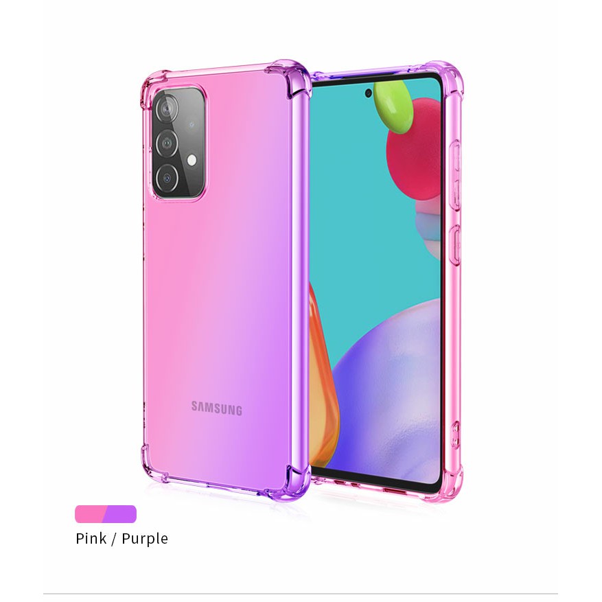 Ốp lưng Samsung A52 / A52 5G / A52S 5G dẻo đa sắc lồi 4 góc thời trang chống sốc