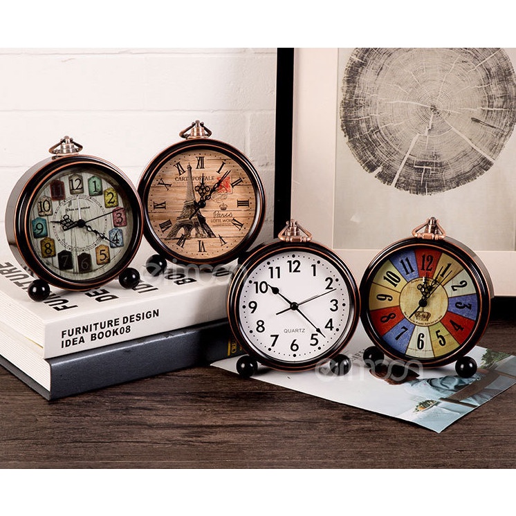Đồng hồ báo thức Vintage nghệ thuật