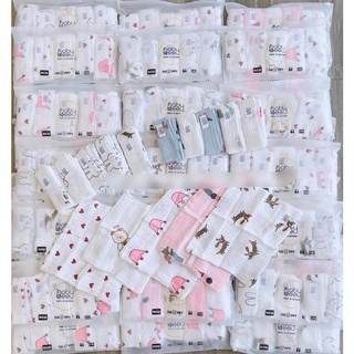 Sét 5 khăn sữa oganic Baby Bee cao cấp