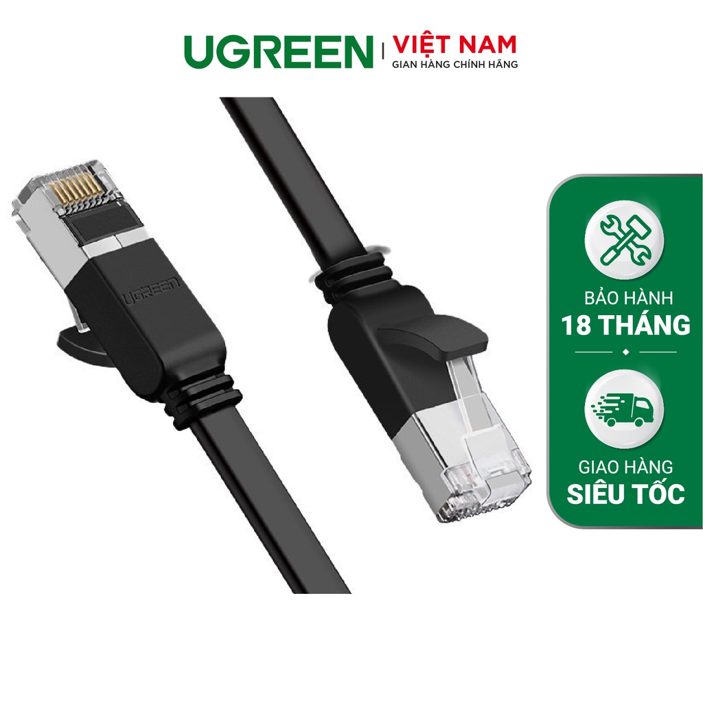 Cáp mạng bấm sẵn Cat6 24AWG CU UGREEN NW101 - Hàng phân phối chính hãng