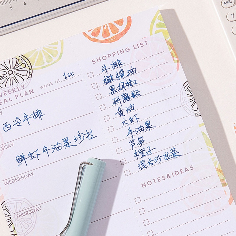 Set 52 Tờ Giấy Ghi Chú Từ Tính Bản Rộng Tiện Dụng