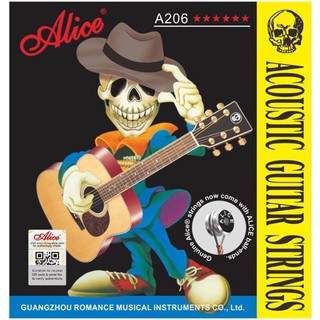 Dây Đàn Guitar Acoustic Alice A206 Chính Hãng