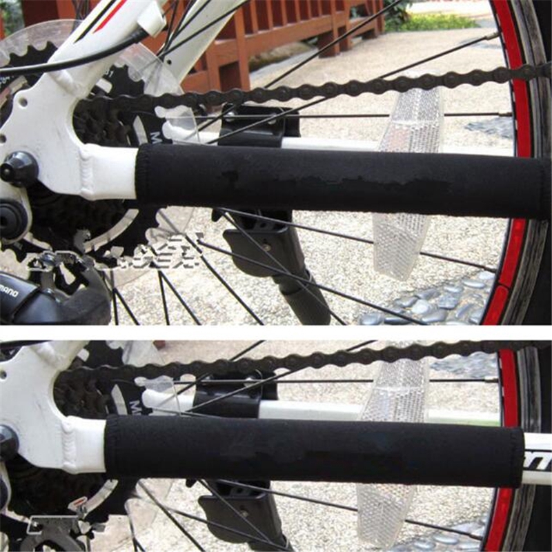 Set 2 Ốp Bảo Vệ Dây Xích Xe Đạp Leo Núi Màu Đen