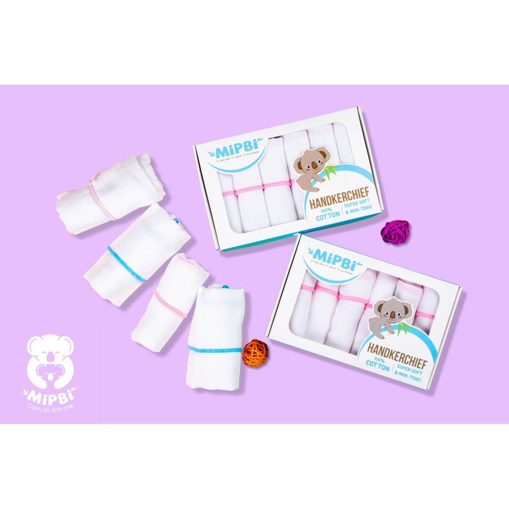 SET 6 KHĂN SỮA XÔ MIPBI