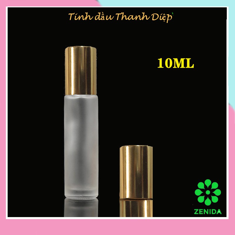 Lọ chiết nước hoa bi lăn mờ 10ml/ Chai lăn bi mờ chiết dầu dừa nước hoa