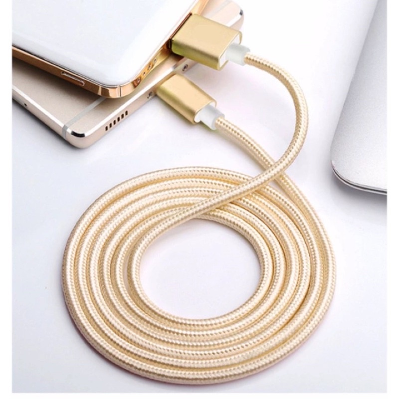 Dây sạc nhanh chống đứt TYPE C dài 2m và 3m cho Samsung