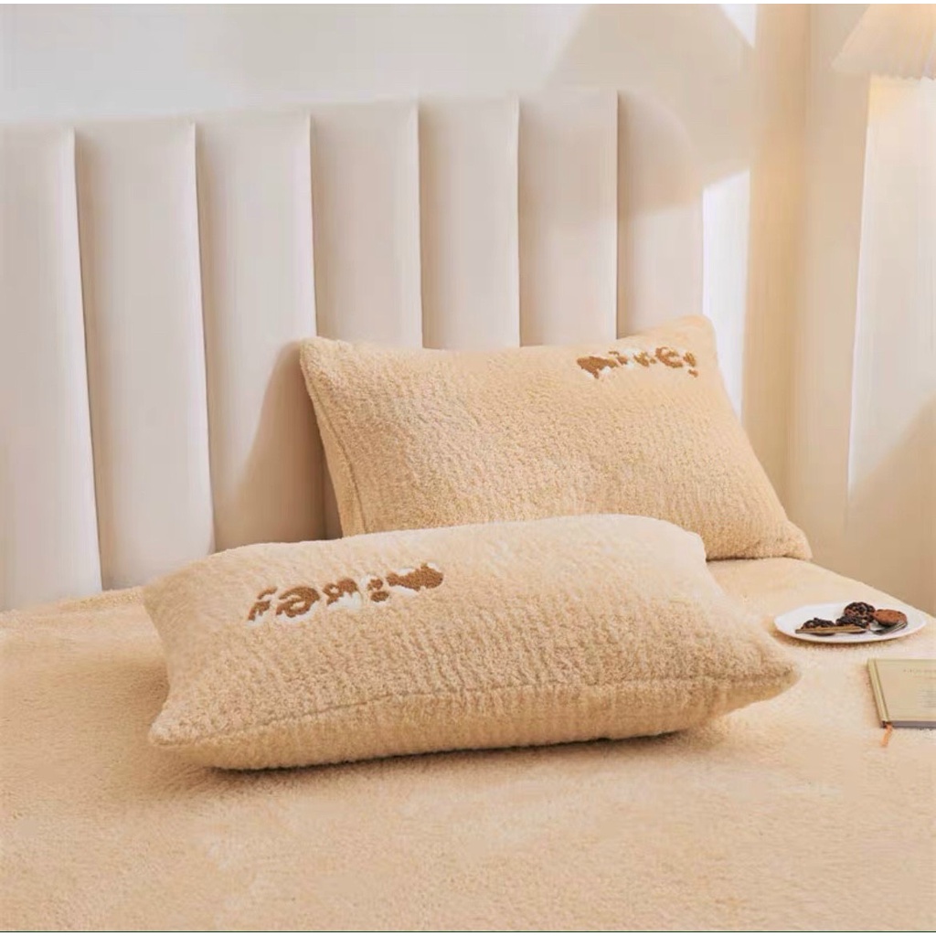 Set 4 món ga gối nỉ bông tuyết, ga gối nỉ dày dặn đủ kich thước từ 1m2 đến 2m2 hàng nhập loại 1