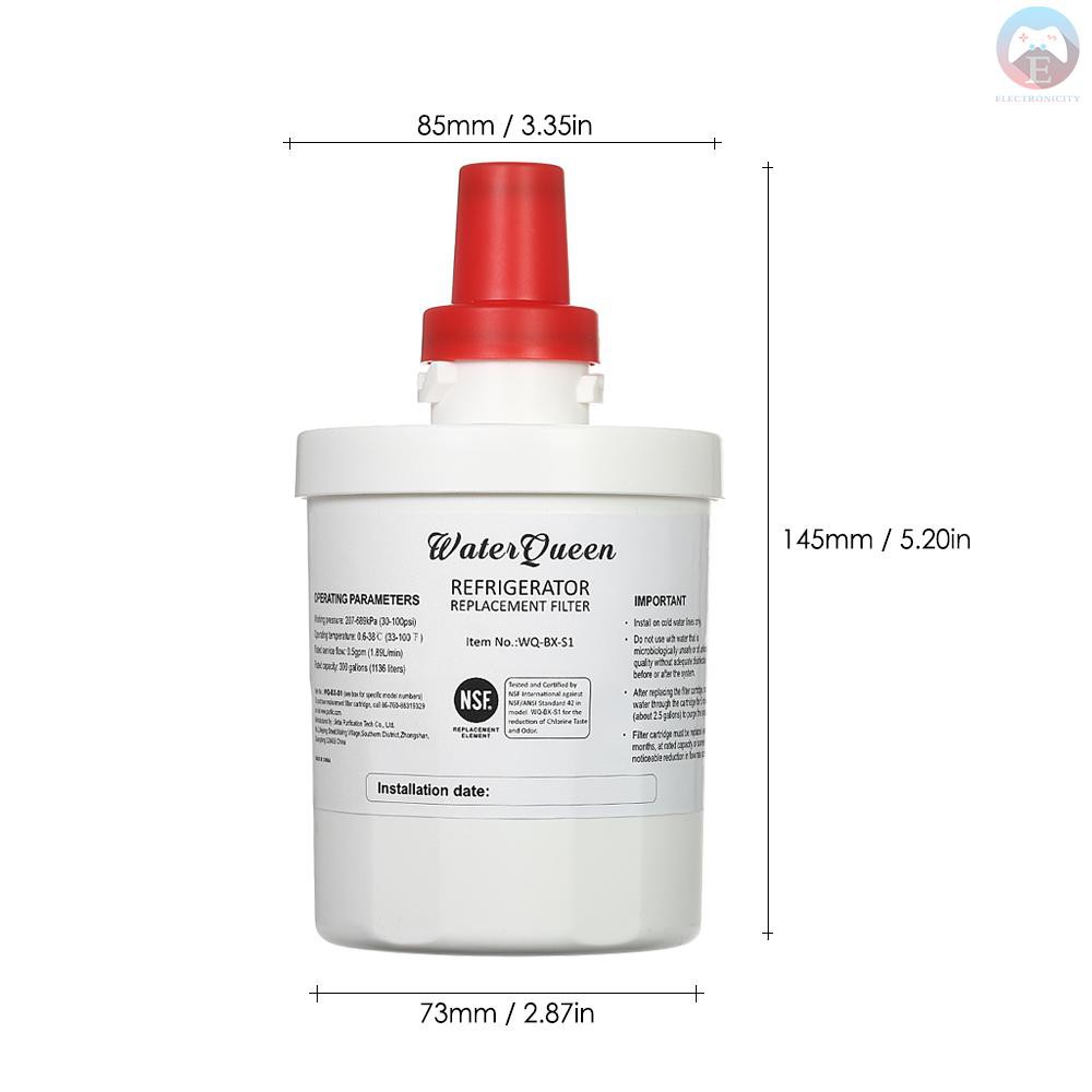 Bình lọc nước WaterQueen thay thế cho tủ lạnh Samsung DA29-00003G DA29-00003B DA29-00003A DA29-00003D