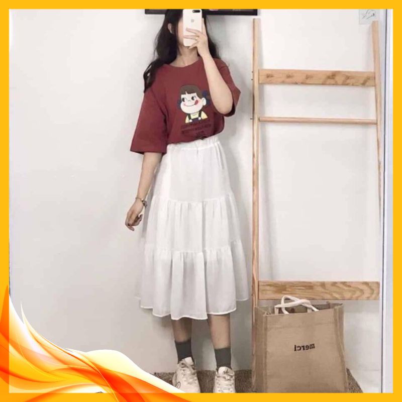 Chân Váy 👗[HÀNG CAO CẤP]👗 Chân váy Nữ 3 Tầng Vintage, Chất Liệu Voan-Lên Dáng Cực Xinh-Đáng Yêu Mã TT13