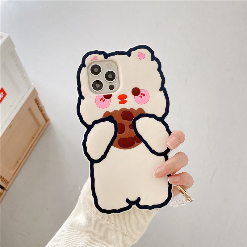 Ốp điện thoại silicon mềm thiết kế hoạt hình đơn giản cho iPhone 11 Pro Max 11Pro 12 12Pro Max X XS XR 7 8 6 7Plus