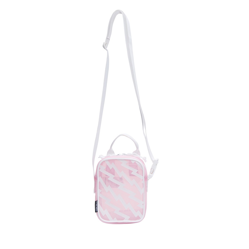 5THEWAY® /plastic/ VERTICAL SHOULDER BAG™ in PINK aka Túi Đeo Chéo Trong Suốt Hồng